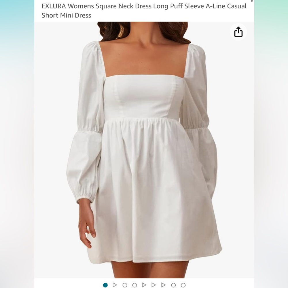 New with tags white babygirl dress size medium, never worn.